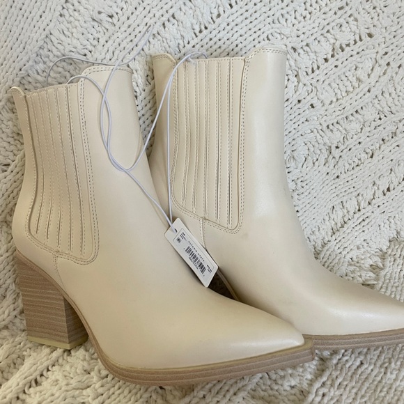Altar'd State Shoes - Altar'd State Cream Ankle Booties